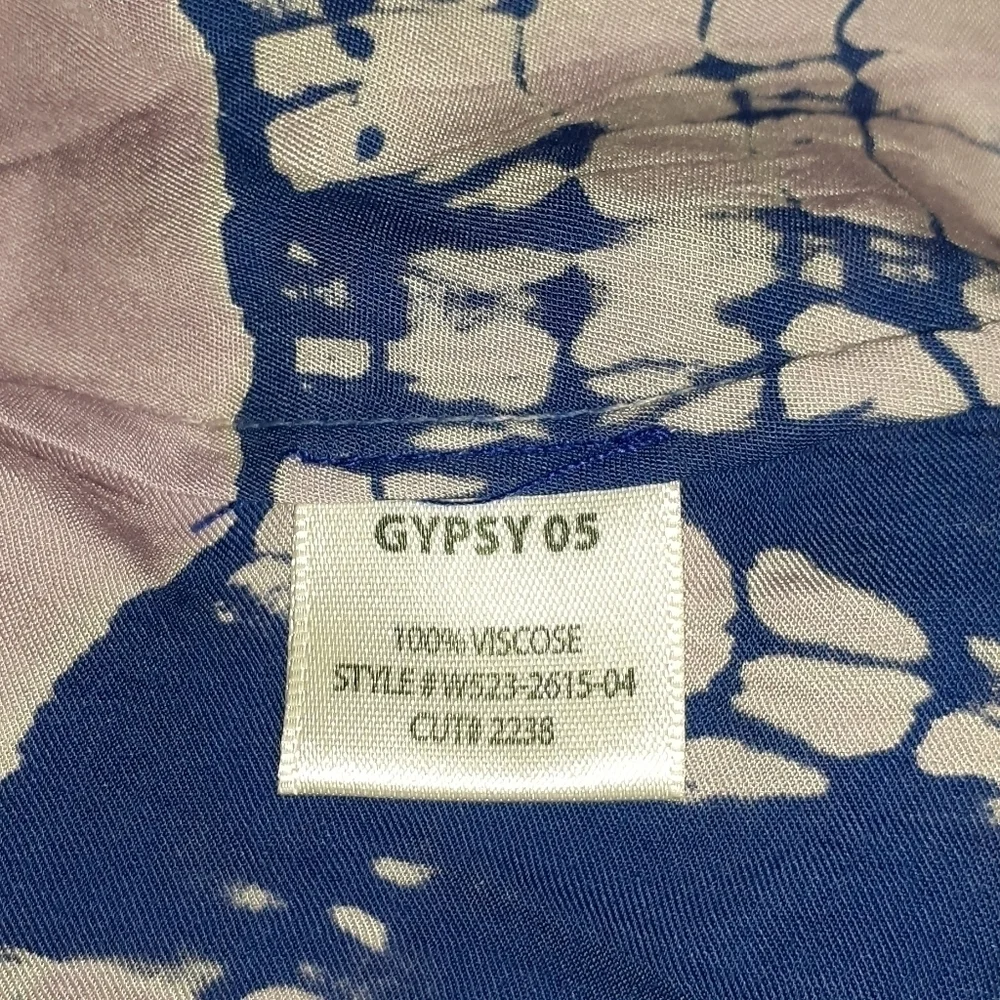 Gypsy 05 Satin Crosss Over Hi-Low Maxi Dress S